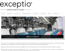 Tablet Screenshot of exceptio.co.uk